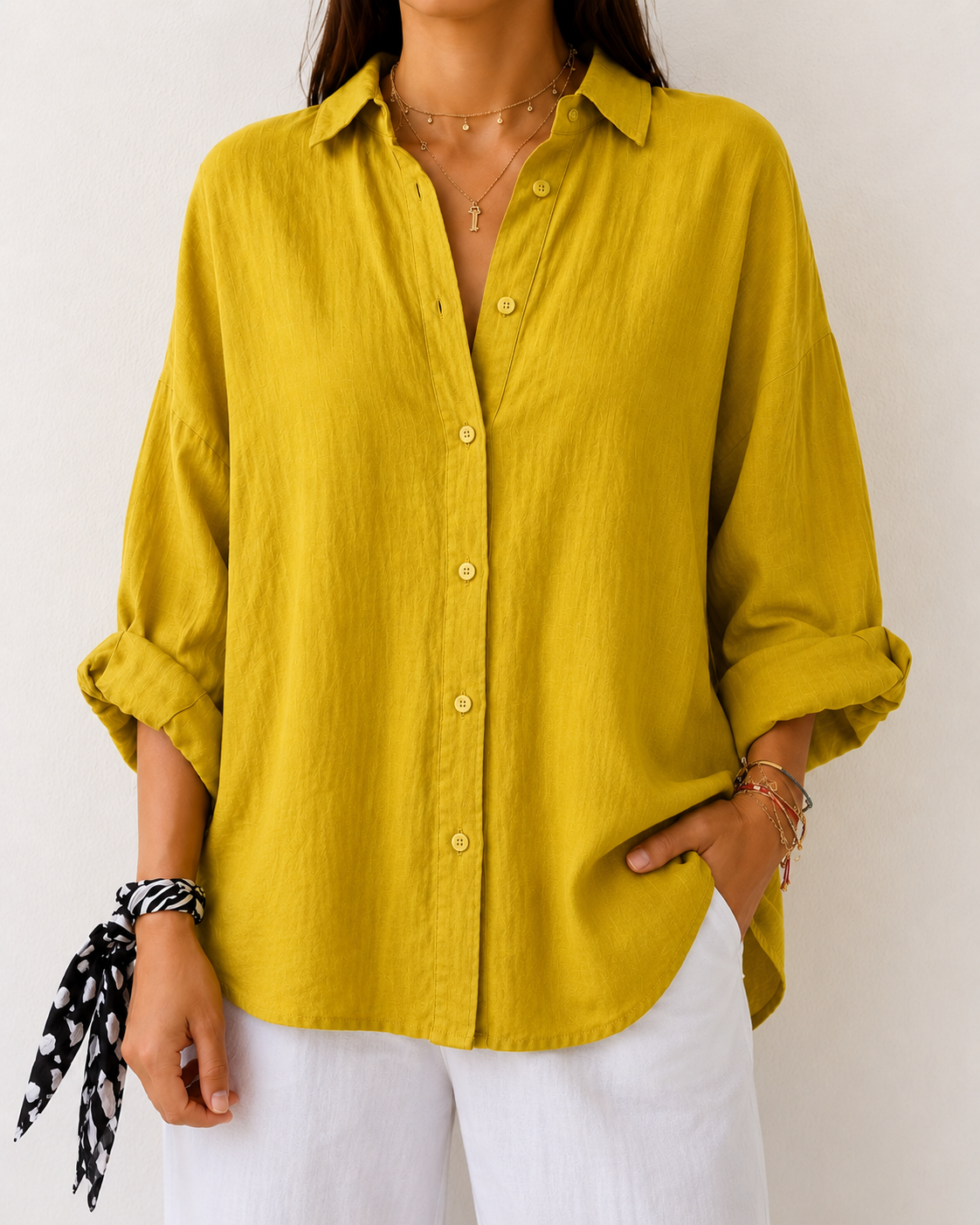 Mcqueen | Womens Linen Shirt