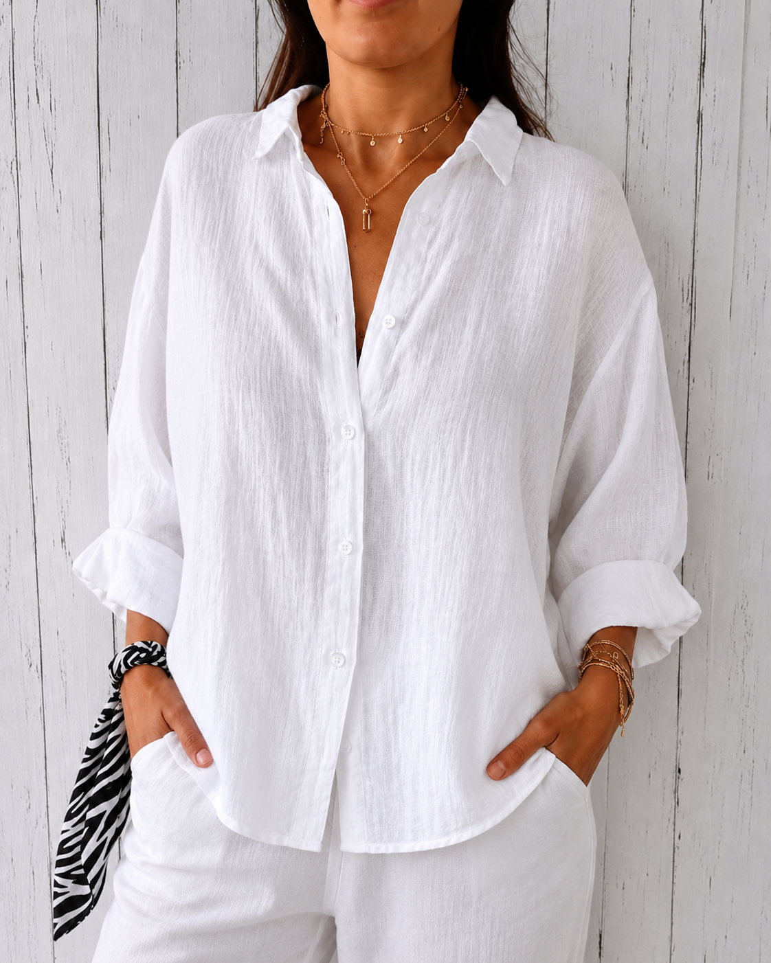 Mcqueen | Womens Linen Shirt