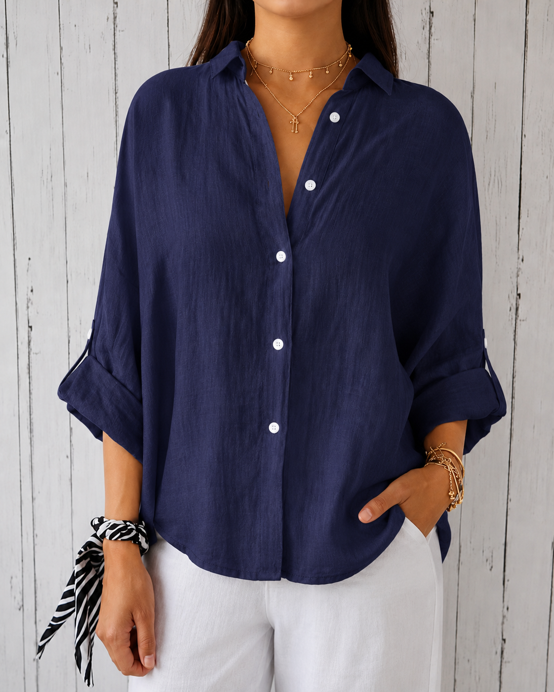 Mcqueen | Womens Linen Shirt