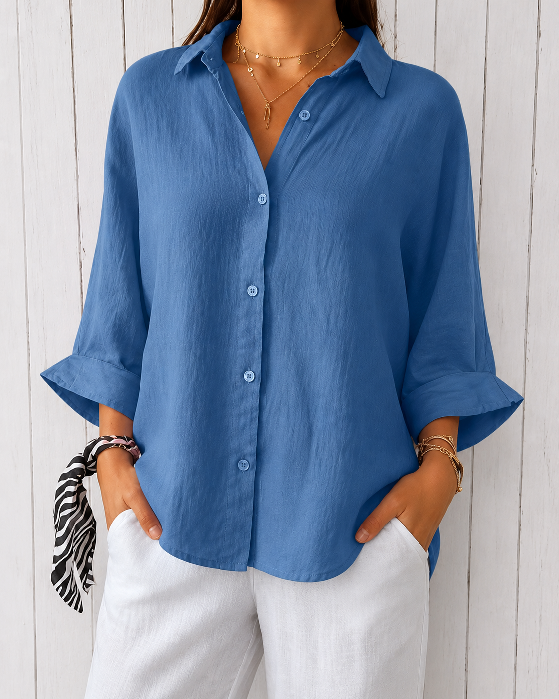 Mcqueen | Womens Linen Shirt