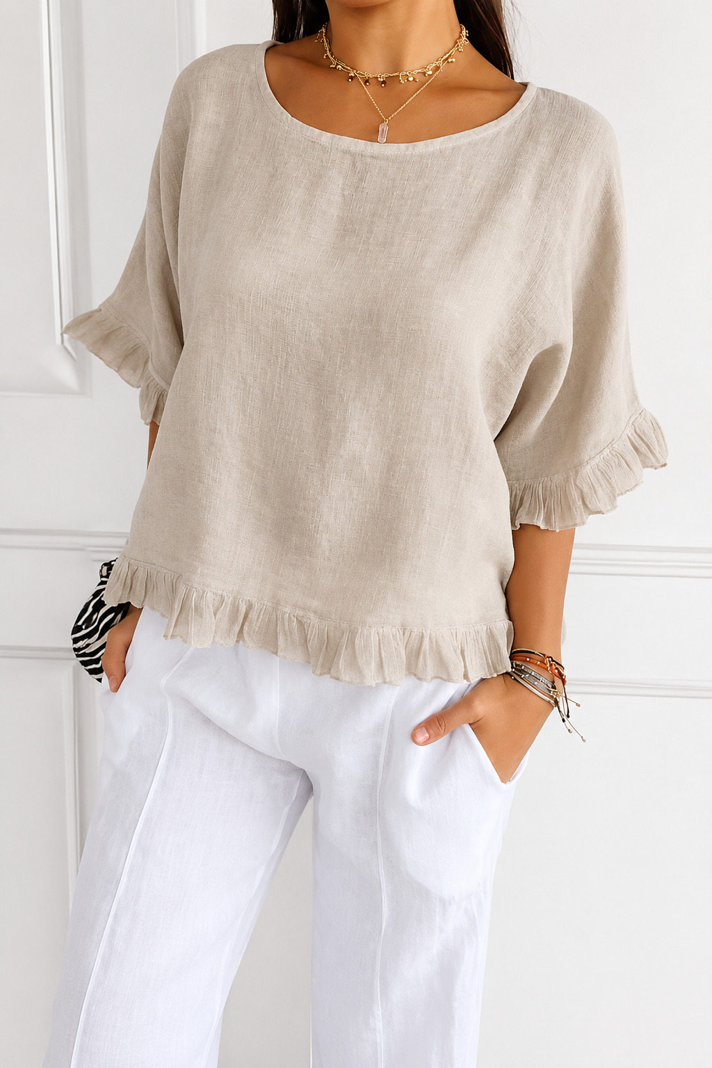 Tiana | Women's Summer Linen Top