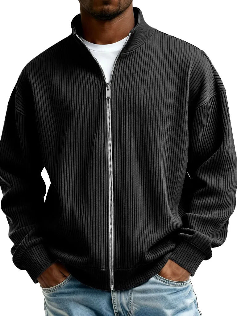 Valmont | Premium Ribbed Zip Jacket