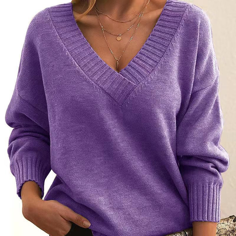 The Olivia™ V-Neck Knit Jumper