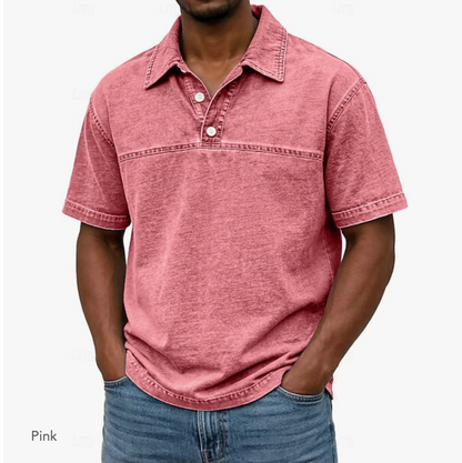 Valmont | Washed Denim Premium Polo Shirt