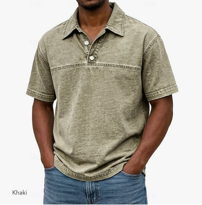 Valmont | Washed Denim Premium Polo Shirt