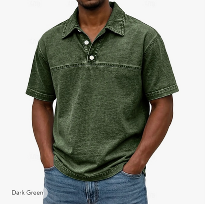 Valmont | Washed Denim Premium Polo Shirt