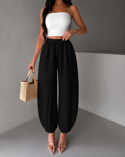 Cassie | Womens Balloon Linen Trousers