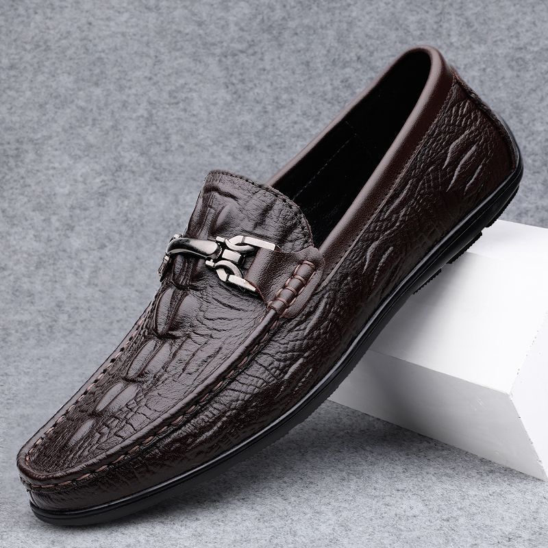 Valmont | Gator-Embossed Loafer