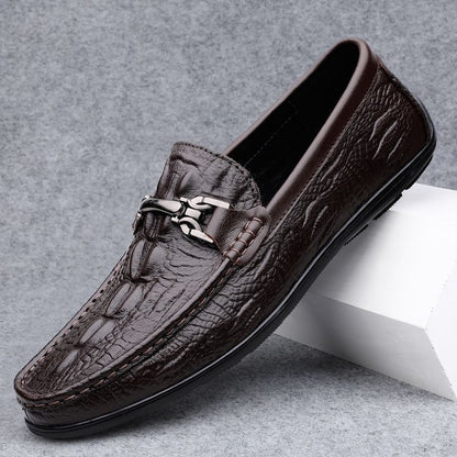 Valmont | Gator-Embossed Loafer