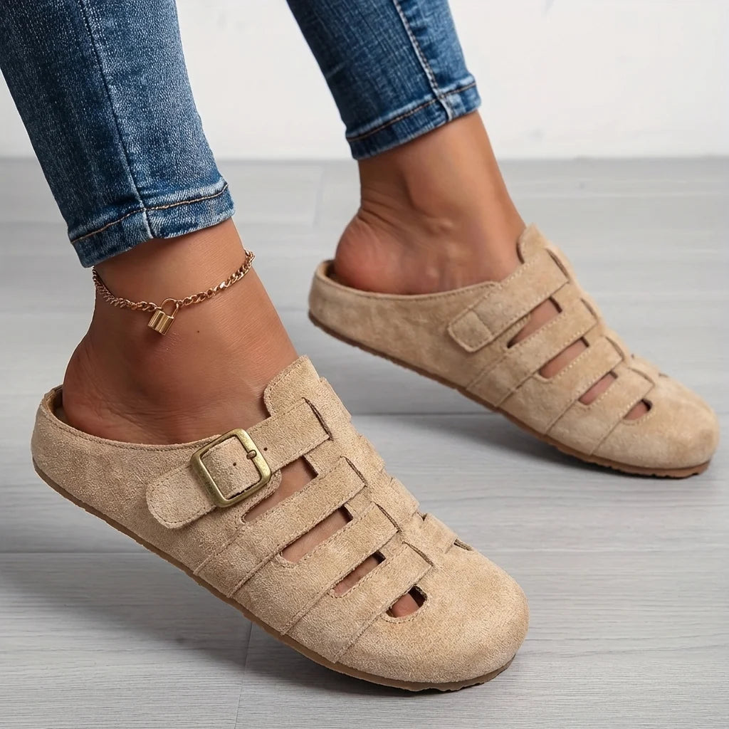 Clara | Comfort Mule Suede Sandals