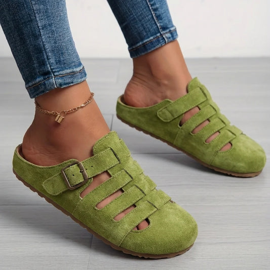 Clara | Comfort Mule Suede Sandals