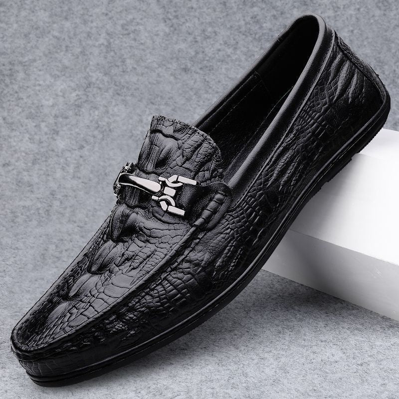 Valmont | Gator-Embossed Loafer