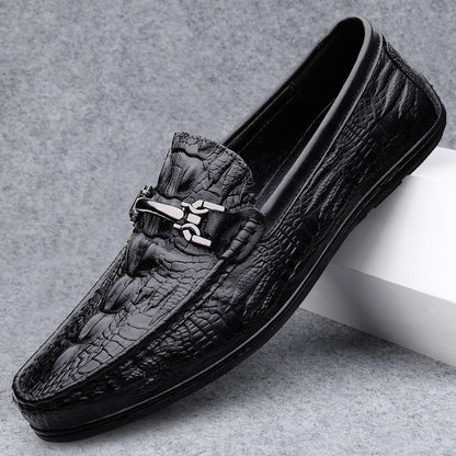 Valmont | Gator-Embossed Loafer