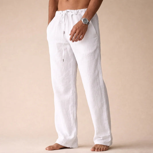 Olympus | Mens Linen Trousers