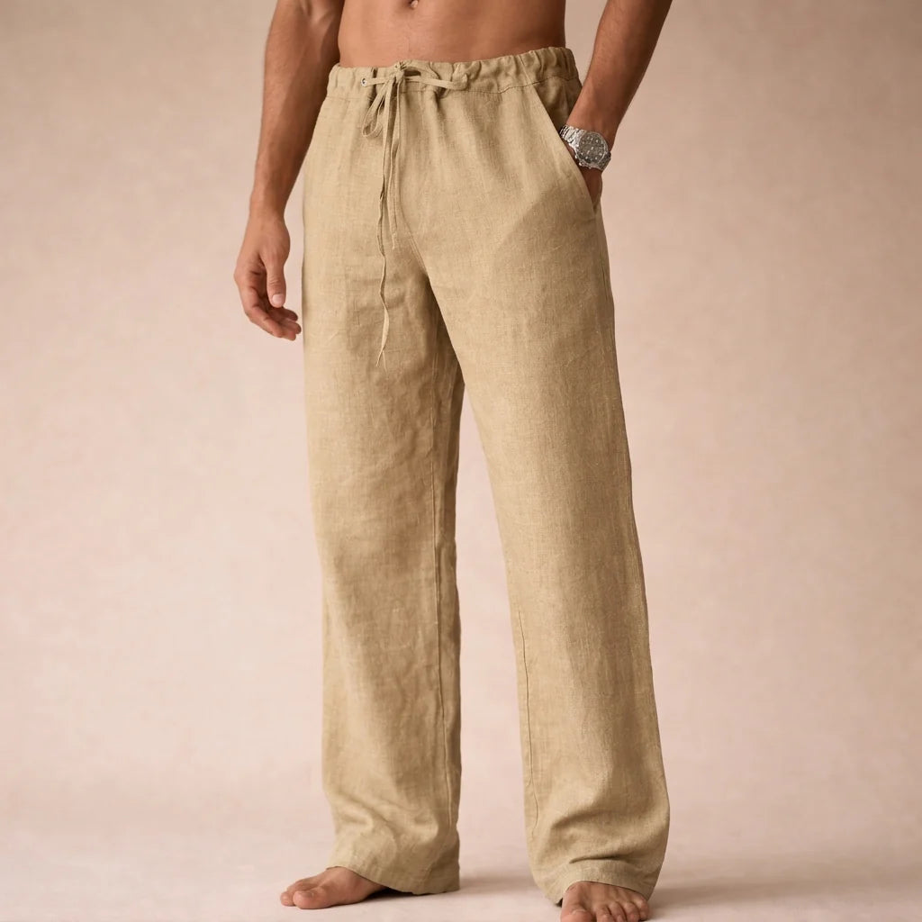 Olympus | Mens Linen Trousers
