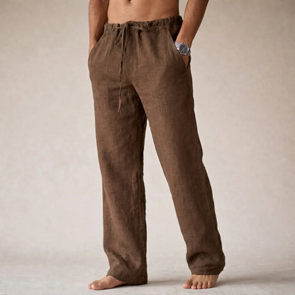 Olympus | Mens Linen Trousers