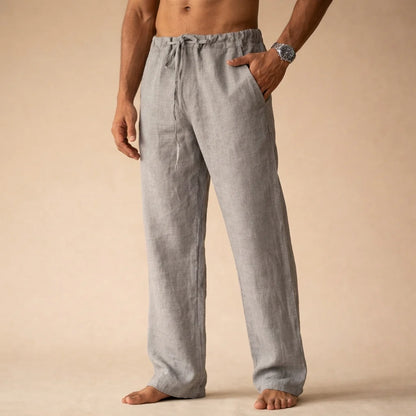 Olympus | Mens Linen Trousers