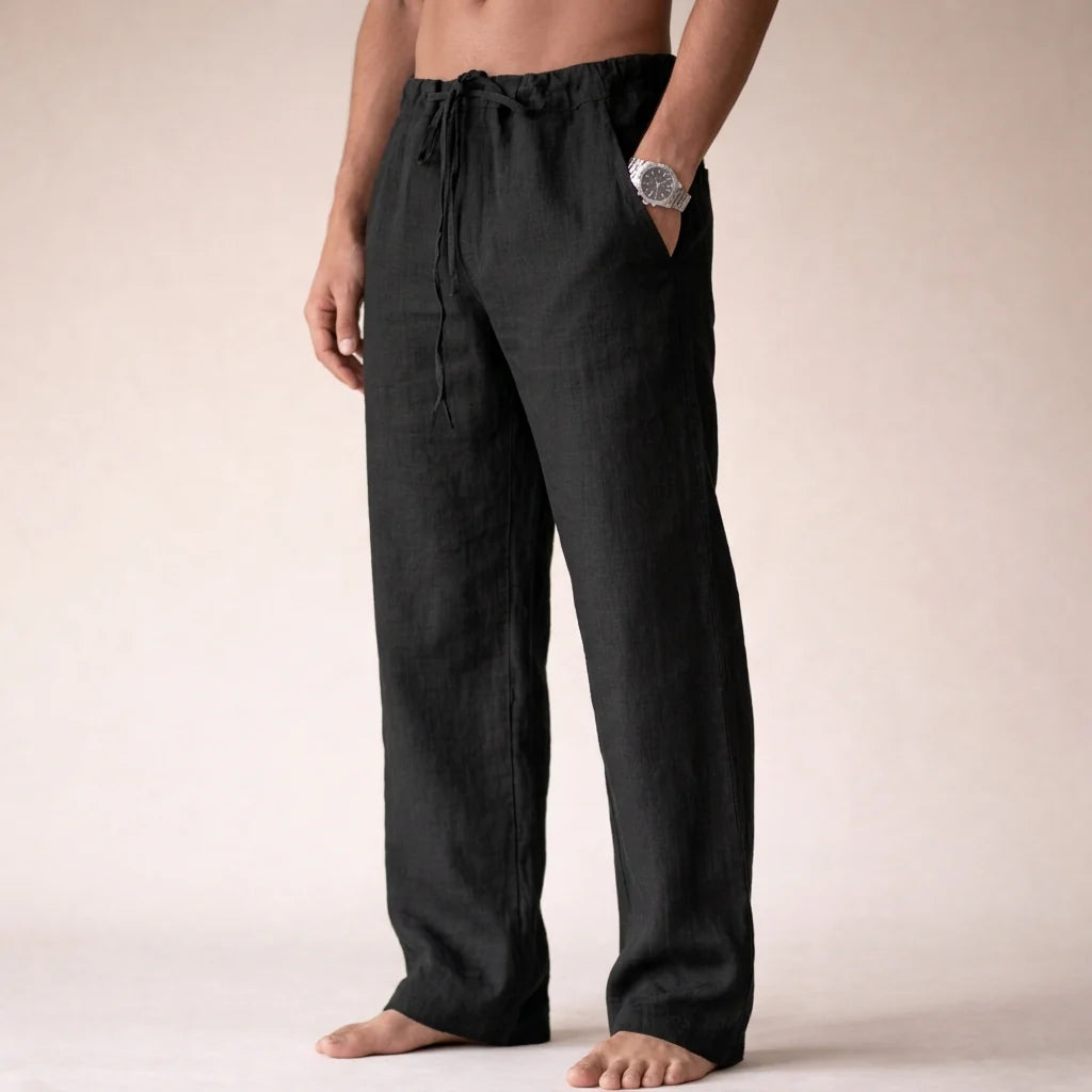 Olympus | Mens Linen Trousers