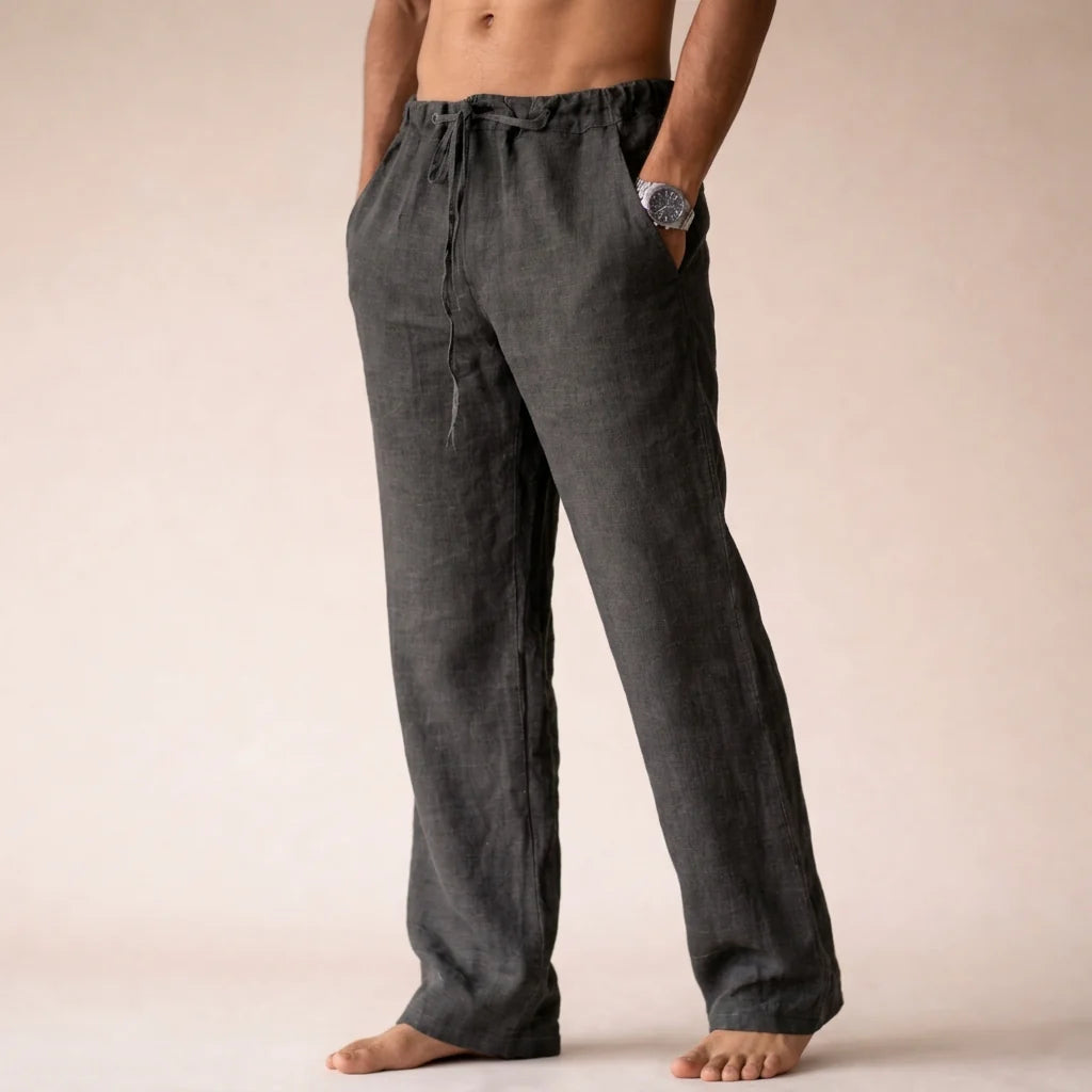 Olympus | Mens Linen Trousers