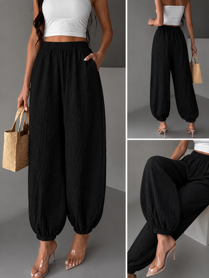 Cassie | Womens Balloon Linen Trousers