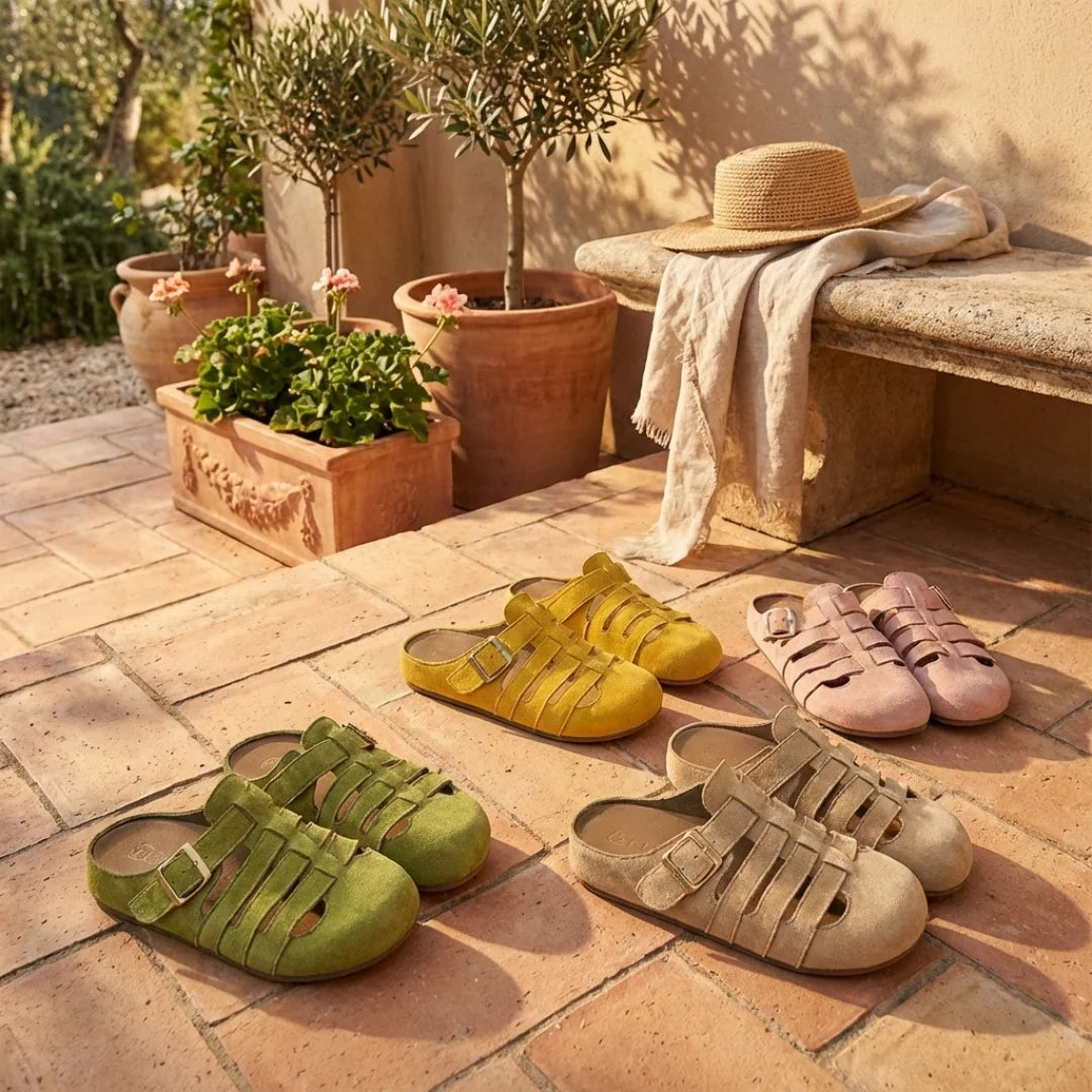 Clara | Comfort Mule Suede Sandals