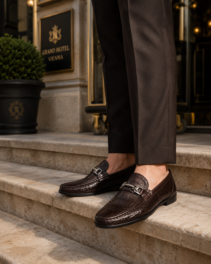 Valmont | Gator-Embossed Loafer