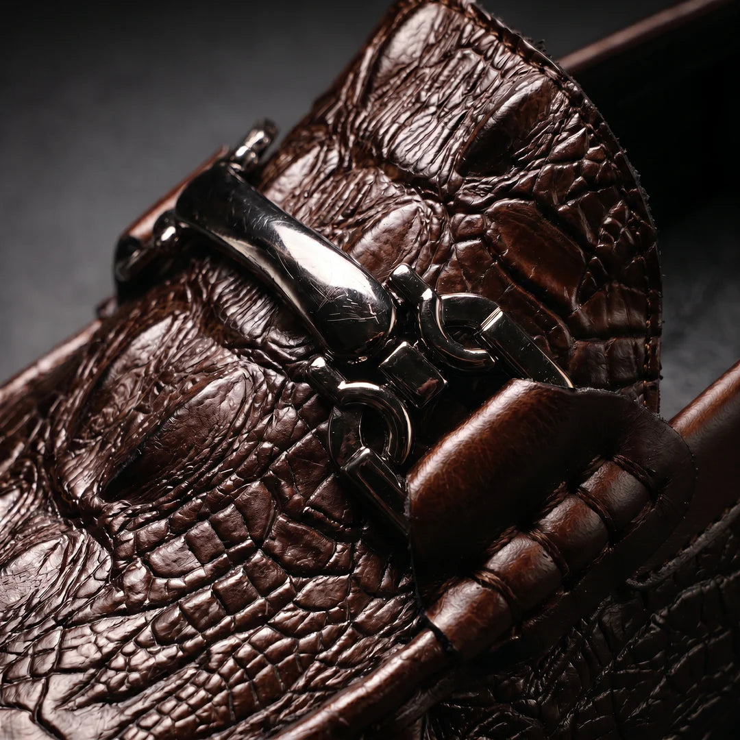 Valmont | Gator-Embossed Loafer