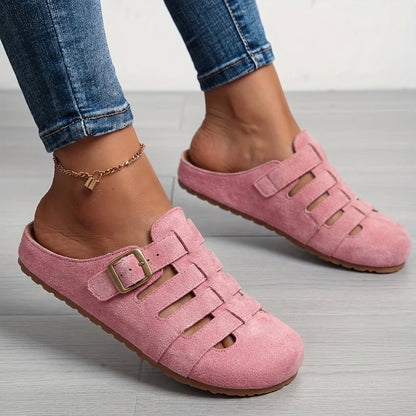 Clara | Comfort Mule Suede Sandals