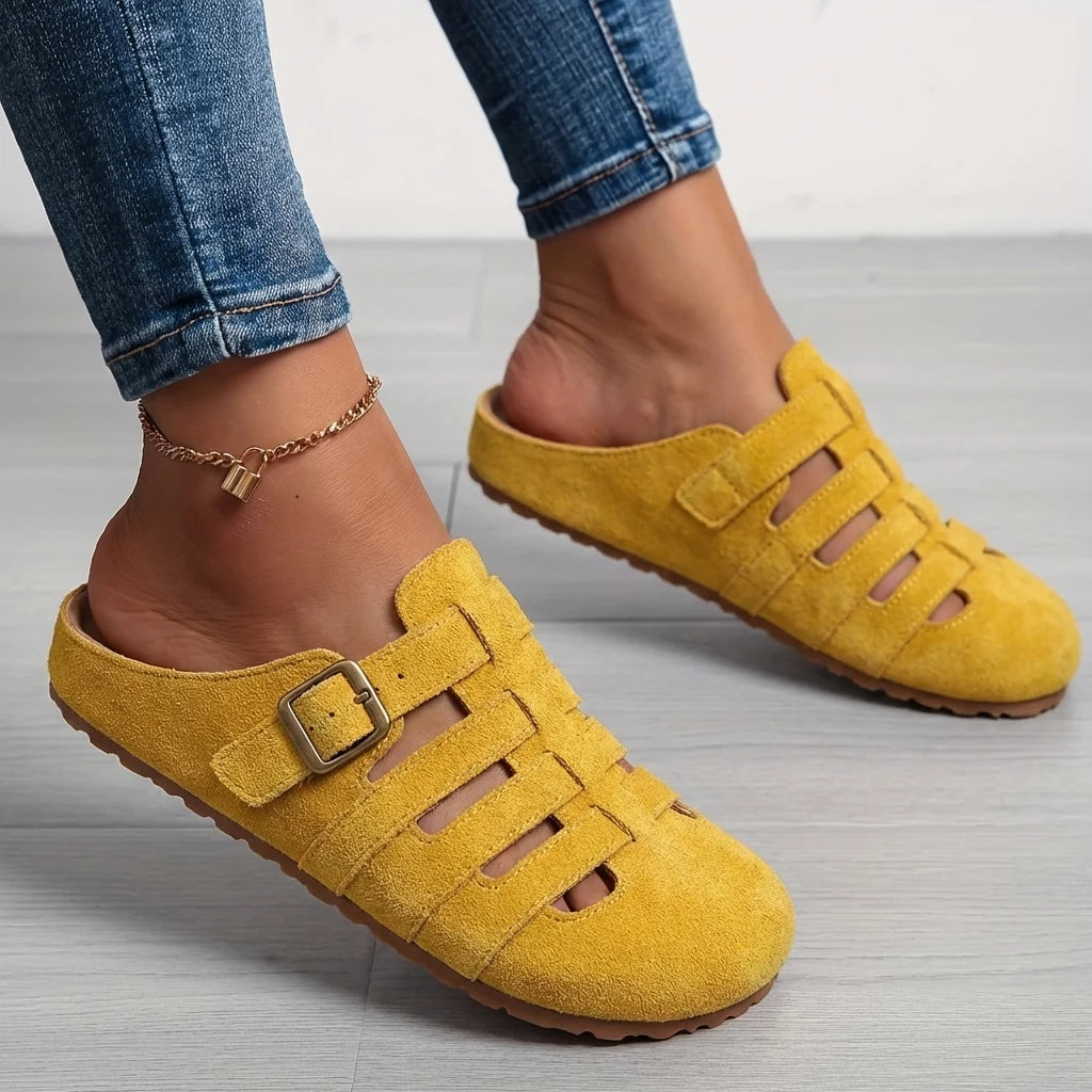Clara | Comfort Mule Suede Sandals